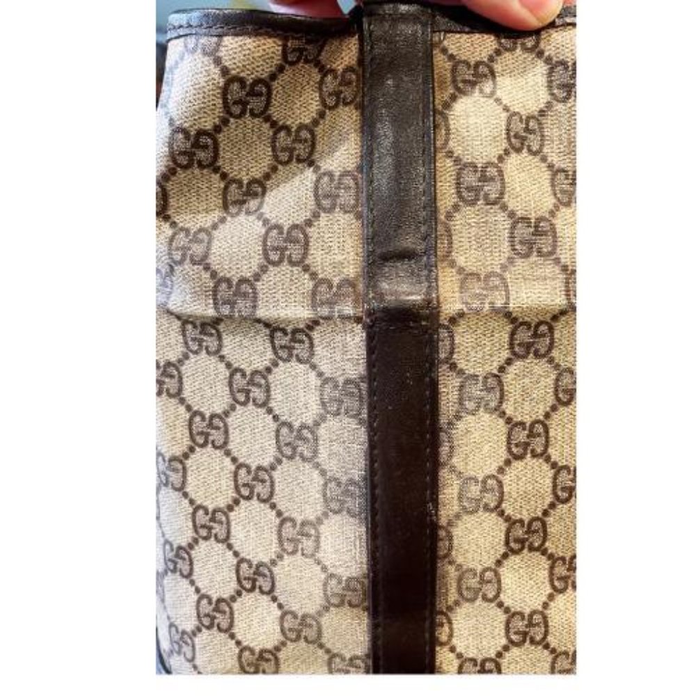 1960' GUCCI ANTIQUE TRAIN CASE LUGGAGE BAG - Picture 9 of 16